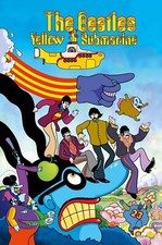 1968 The Beatles Yellow Submarine Movie Poster 11X17 McCartney John Lennon 🍿 picture