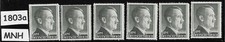 MNH stamps  1RM Third Reich Adolf Hitler 1942-1944 /  Sc524  Perf 14.0  #1803a picture