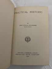 PRACTICAL RHETORIC By John Duncan Quackenbos 1896 picture