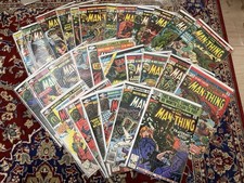 MAN-THING 28 Book Comic Lot. 1974. Vol 1 17 Mid To High. Vol 2 Full Run High picture