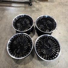 Used 20x8.5/20x10 MRR VP4 5x112 35/38 66.6 Black Machined Lip Wheels set-4 picture
