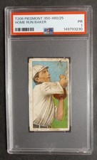 1909-11 T206 - Home Run Baker - HOF - Piedmont 350-460/25 - PSA 1 PR picture