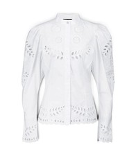Isabel Marant Danala Embroidery Anglaise White Shirt Blouse picture