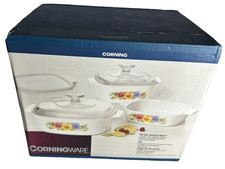 VTG Corning Ware Trio Set Summer Blush 1996 1Qt, 1.5Qt & 2Qt-NEW OLDSTOCK picture