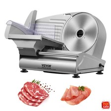 VEVOR 7.5in Electric Deli Meat Slicer, 180W, SUS420 Blade, 0-0.6in Adjustable picture