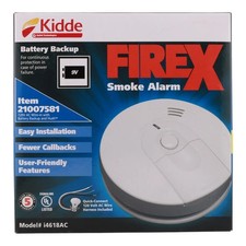 Kidde FireX i4618 21007581 Hardwired Smoke Alarm 9V Battery Backup - New In Box picture