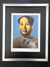 ANDY WARHOL | MAO OF CHINA SIGNED VINTAGE PRINT | MOUNTED AND FRAMED picture