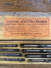 Vtg Keystone Adjustable Reamers No. 1-C Set of 8  1/2