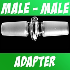 Scientific Lab Glass Borosilicate Adapter Fitting Male to Male 10mm 14mm 18mm picture