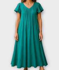 Vintage Amerikan Climax Women’s Dress Gauzy Maxi Flowy Boho Goddess 1970s 70s picture