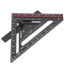 Folding Square Rafter with Level, Advanced Carpenter Square, Jig Black  picture