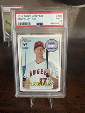 2018 Topps Heritage Shohei Ohtani Rookie RC #600 PSA 9 Los Angeles Angels picture