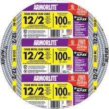Southwire Armorlite 100-ft 12 / 2 Solid Aluminum MC Cable (Metal Clad) picture