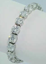 10Ct Round Cut GDGL Natural Diamond Women's Tennis Bracelet In 14k White Gold picture