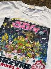 1990s vintage obscure Star Wars art tee, mad magazine style art work picture