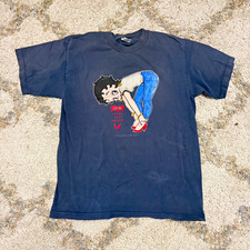 Vintage 1997 Betty Boop Cartoon Big Logo Jeans for Women Mens Size Large  picture
