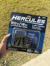 Hercules HC04 20V/12V Battery Charger Black Lithium-Ion Multi-Voltage Power Tool picture