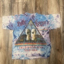 Vintage 1994 Pink Floyd The Division Bell Tour Tie Dye Size Large Rare Shirt picture