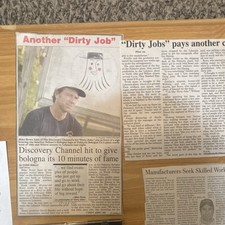 Discovery Channel Dirty Jobs Press Clippings, Memo & Location Release Paperwork picture