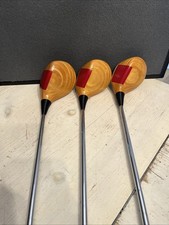 - VINTAGE EXTREMELY RARE Ping Zing #1, #3, #5, BLONDE Wood Set Steel RH picture