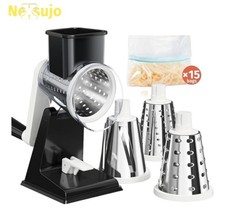Upgraded Hand-Crank Rotary Cheese Grater Kitchen Vegetable Slicer & Shredder picture