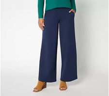 Denim & Co. Regular EasyWear French Terry Wide Leg Pants NWT A734035 picture