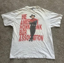 Vintage 1993 Garth Brooks Honky Tonk Bar Association Tour Shirt Large picture