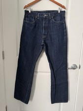 Levi's Vintage Clothing 501XX Jean Men (FITS 34x30) 36x34 Dark Wash 1947 Japan picture