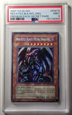 2007 Yu-Gi-Oh Red Eyes Black Dragon PP01-EN015 Secret Rare PSA 9 picture