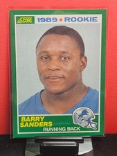 SCORE 1989 Score Barry Sanders RC #257 Base Set Detroit Lions Football Card picture