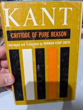 Critique of Pure Reason, Immanuel Kant, Vintage 1958 Modern Library Edition, HC picture