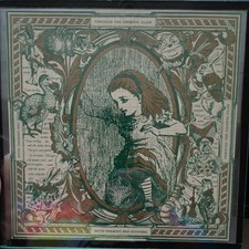 Vintage ALICE THROUGH THE LOOKING GLASS blotter art MARK MCCLOUD  Gold/Green ink picture