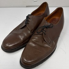 Vintage John Hampton Brown Grain Brogue Dress Shoes Size 9.5 Woodwards 1970s picture