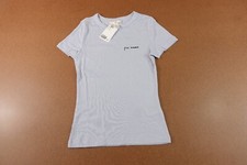 H&M Womens Size Small Blue Ribbed Modal Blend Short Sleeve T-Shirt NWT picture
