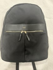 KNOMO London Beaufort Black Solid Laptop Backpack 16, Universal Compatible picture