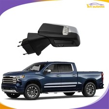 FOR 2019-2024 Chevrolet Silverado Front Door Left Rear Side View Mirror Signal picture