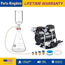 50L/Min Lab Vacuum Pump,1L Lab Vacuum Filtration,250ml Filtering Funnels kit NEW picture
