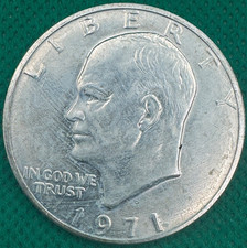 1971-S Eisenhower Dollar 40% SILVER - BU Unc (1001e) picture