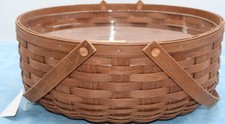 Longaberger 2010 Bakers Oval Basket Protector WoodCrafts Riser picture