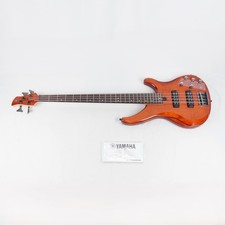 Yamaha Solid Alder 4 String Electric Bass Guitar In Caramel Brown (TRBX604FM) picture