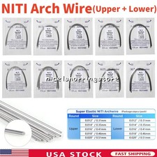 100Pcs Dental Orthodontic Arch Wire Super Elastic NiTi Round Ovoid Form 012-020 picture