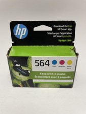 HP 564 Original CMY Ink Cartridge (N9H57FN)  - 3 Pack  Exp 2025 picture