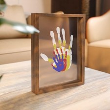 Family Handprint Kit Frame DIY Keepsake Gift Newborn Baby Shower Decor Father's picture