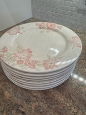 Nautica, Pink Sands, Tableware Set Of Eight Plates Pink Floral picture
