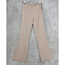 Elevenses Pants Womens Size 0 Anthropologie Brighton Trousers Flare Side Button picture
