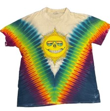 Vtg 1988 Grateful Dead Jerry Jaspar Sun Moon Tie Dye TShirt  picture