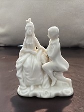 Antique Capodimonte Marked Crown 'N' Courting Couple Porcelain Figure picture
