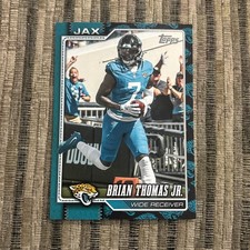 BRIAN THOMAS JR. 2026 Topps Flagship Football #92 Jaguars Team Color Border SSP picture