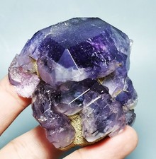 Natural Transparent Purple Window Fluorite Mineral Specimen China picture
