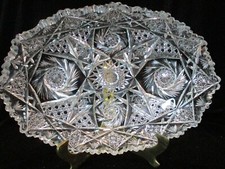 AMERICAN BRILLIANT LARGE OVAL BOWL 11 1/2' LONG 8